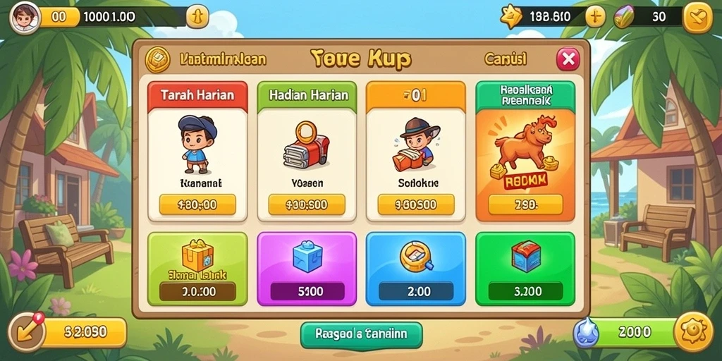 Pengalaman bermain yang seru dan menyenangkan.