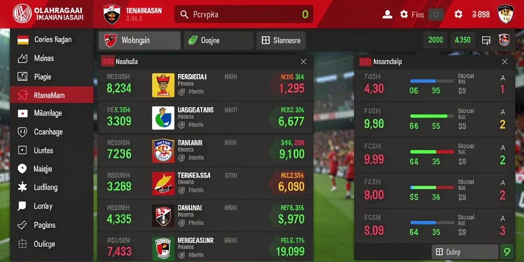 Statistik permainan untuk memantau kemajuan pengguna.