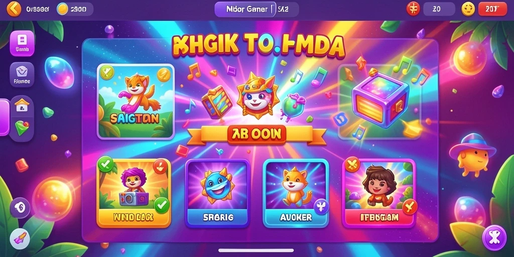 Fitur upgrade karakter yang menarik.