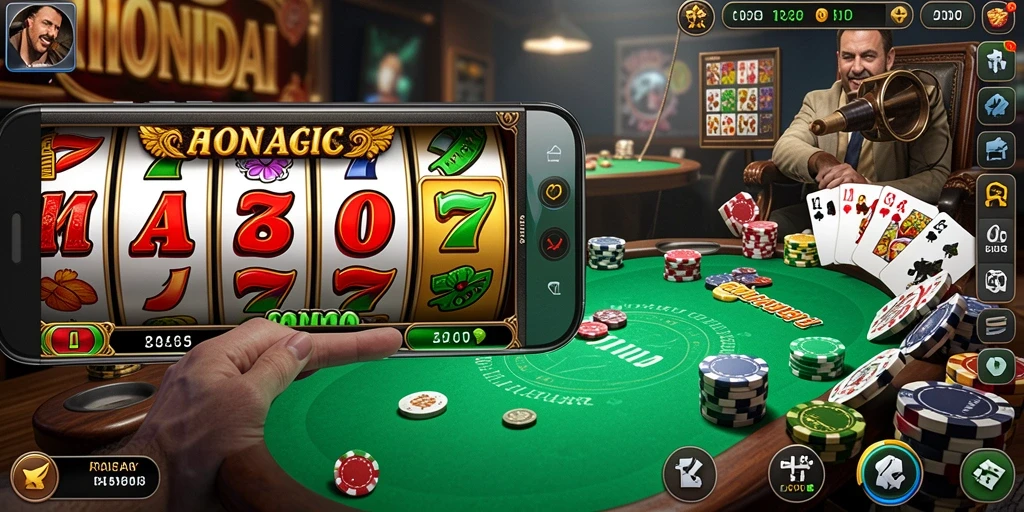 Screenshot memperlihatkan interaksi dengan karakter lain dalam game.